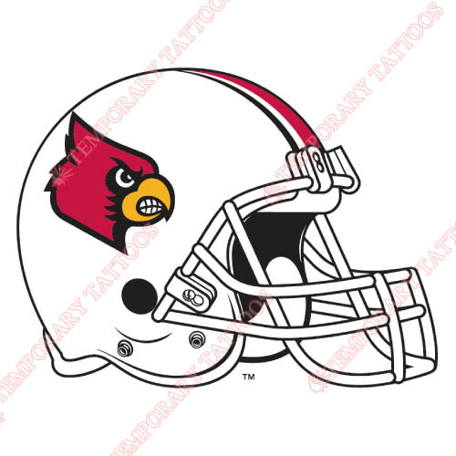 Louisville Cardinals Customize Temporary Tattoos Stickers NO.4881